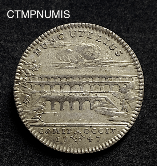 ,JETON,LANGUEDOC,PONT,DU,GARD,1747,