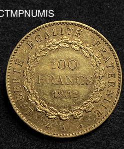 ,MONNAIE,100,FRANCS,OR,GENIE,1902,
