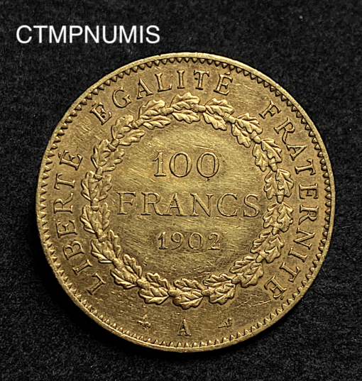 ,MONNAIE,100,FRANCS,OR,GENIE,1902,