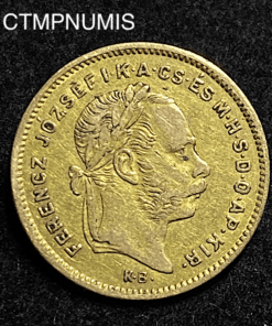 ,MONNAIE,HONGRIE,10,FRANCS,4,FORINT,1870,KB,OR,