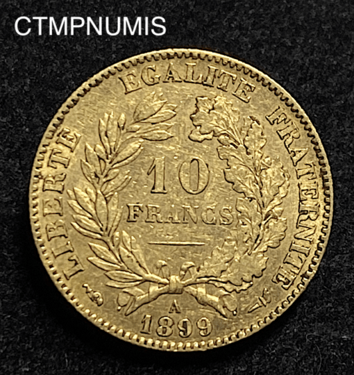 ,MONNAIE,10,FRANCS,OR,CERES,1899,