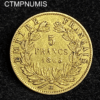 ,MONNAIE,5,FRANCS,OR,NAPOLEON,1865,BB,STRASBOURG,