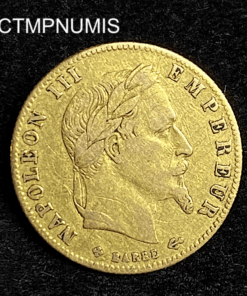 ,MONNAIE,5,FRANCS,OR,NAPOLEON,1865,BB,STRASBOURG,