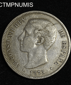 ,MONNAIE,ESPAGNE,5,PESETAS,1875,