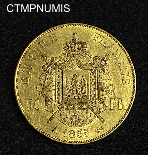 ,MONNAIE,EMPIRE,50,FRANCS,OR,NAPOLEON,III,1855,