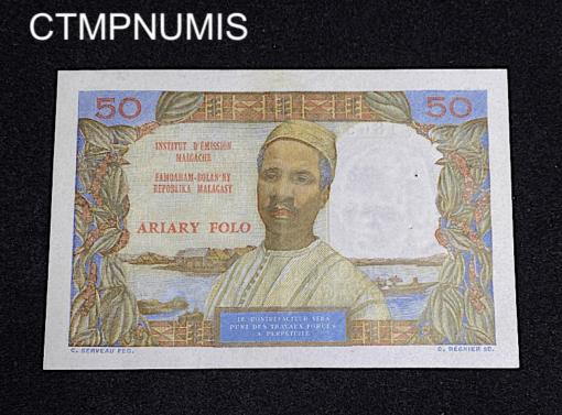 ,BILLET,50,FRANCS,MADAGASCAR,SPL,