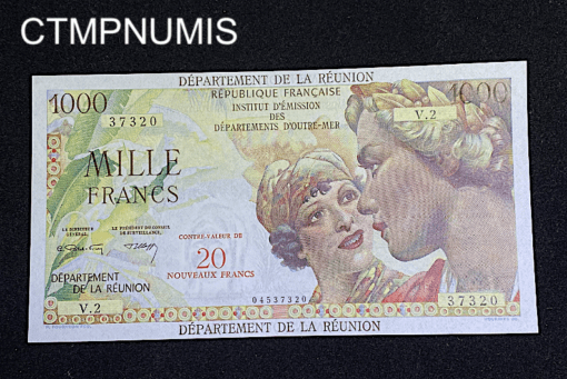 ,BILLET,LA,REUNION,10,NF,SUR,1000,FRANCS,