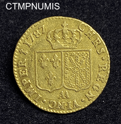 ,MONNAIE,LOUIS,OR,LOUIS,XVI,1787,AA,METZ,