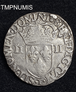 ,MONNAIE,ROYALE,1/4,ECU,HENRI,III,1583,T,NANTES,
