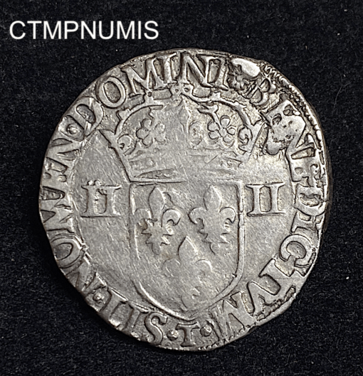 ,MONNAIE,ROYALE,1/4,ECU,HENRI,III,1583,T,NANTES,