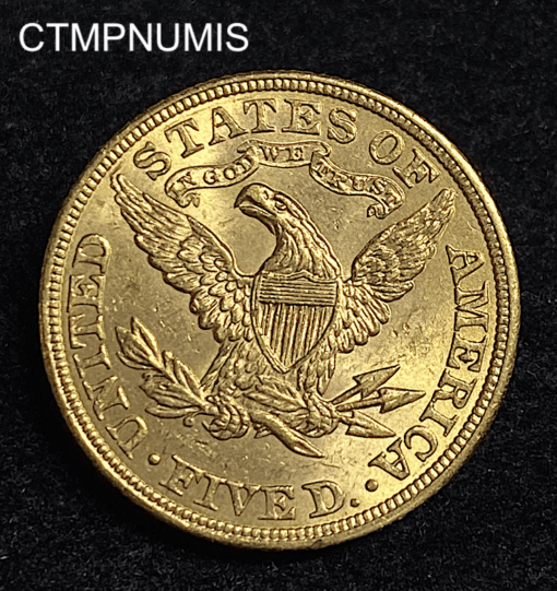 ,MONNAIE,ETATS,UNIS,5,DOLLAR,OR,1900,