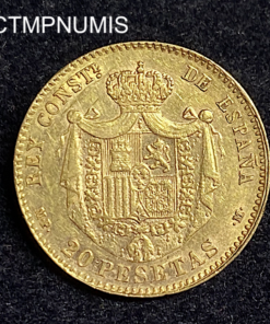 ,MONNAIE,ESPAGNE,20,PESETAS,OR,1890,