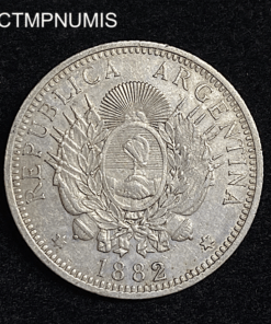 ,MONNAIE,ARGENTINE,50,CENTAVOS,ARGENT,1882,