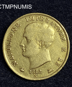 ,MONNAIE,ITALIE,40,LIRE,NAPOLEON,1812,MILAN,