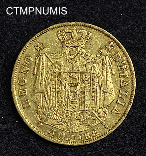 ,MONNAIE,ITALIE,40,LIRE,NAPOLEON,1812,MILAN,