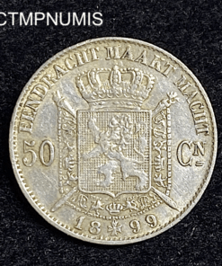 ,MONNAIE,BELGIQUE,50,CENTIMES,1899,