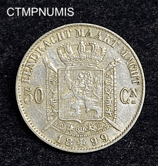 ,MONNAIE,BELGIQUE,50,CENTIMES,1899,