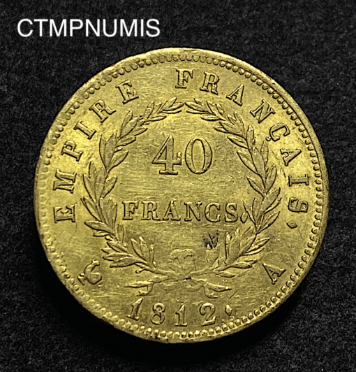 ,MONNAIE,40,FRANCS,OR,NAPOLEON,1812,