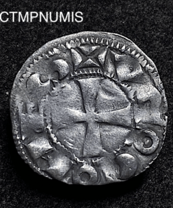 ,MONNAIE,DENIER,LA,MARCHE,ARGENT,HUGUES,