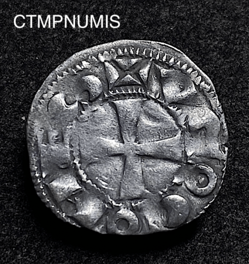 ,MONNAIE,DENIER,LA,MARCHE,ARGENT,HUGUES,