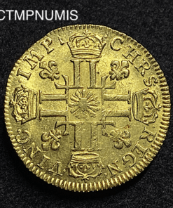 ,MONNAIE,ROYALE,LOUIS,AU,SOLEILOR,1709,H,LA,ROCHELLE,