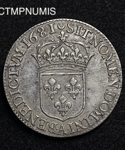 ,MONNAIE,1/2,ECU,CRAVATE,LOUIS,XIV,1681,