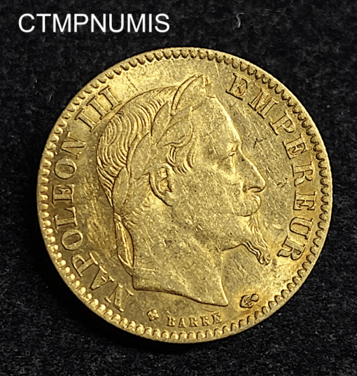 ,MONNAIE,10,FRANCS,OR,NAPOLEON,1868,STRASBOURG,