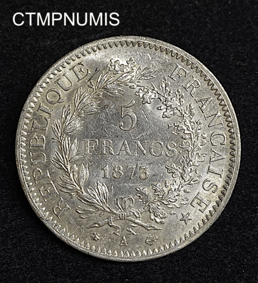 ,MONNAIE,5,FRANCS,ARGENT,HERCULE,1873,SPL,