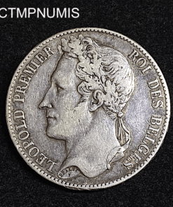 ,MONNAIE,BELGIQUE,5,FRANCS,ARGENT,LEOPOLD,1847,