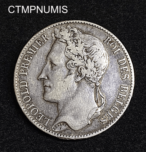 ,MONNAIE,BELGIQUE,5,FRANCS,ARGENT,LEOPOLD,1847,