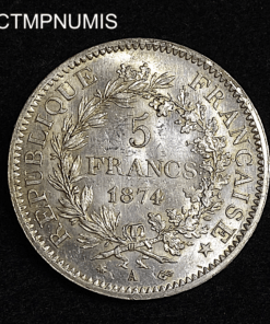 ,MONNAIE,5,FRANCS,HERCULE,1874,