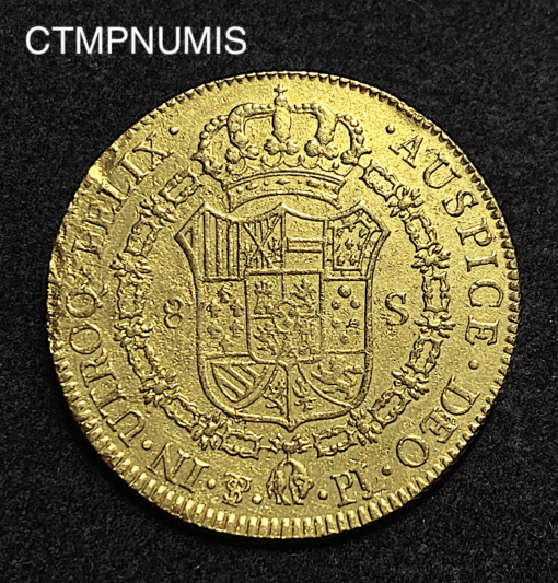 ,MONNAIE,BOLIVIE,8,ESCUDOS,OR,1807,POTOSI,