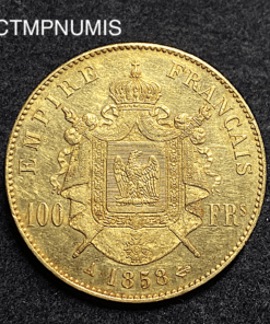 ,MONNAIE,100,FRANCS,OR,NAPOLEON,1858,SUP,