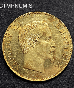 ,MONNAIE,100,FRANCS,OR,NAPOLEON,1858,SUP,