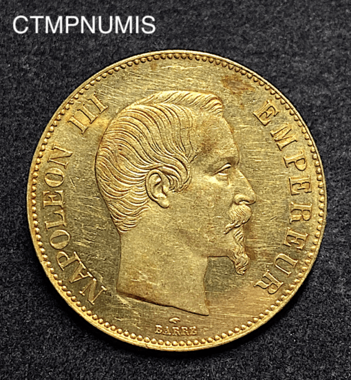 ,MONNAIE,100,FRANCS,OR,NAPOLEON,1858,SUP,