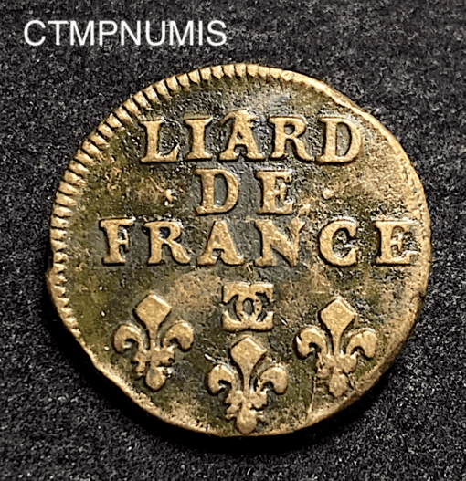 ,MONNAIE,ROYALE,LIARD,LOUIS,XIV,1698,BESANCON,