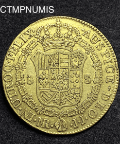 ,MONNAIE,COLOMBIE,8,ESCUDOS,OR,1802,SANTA,FE,
