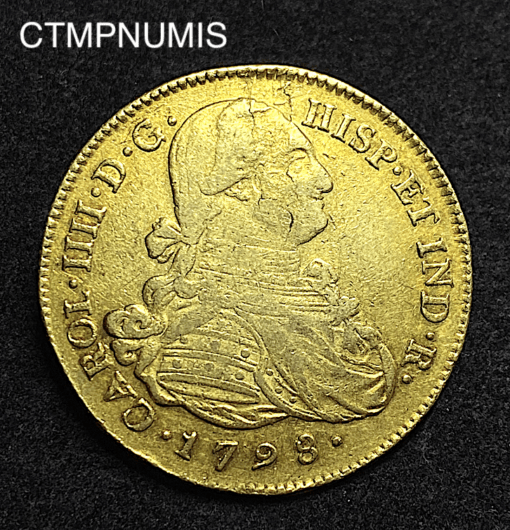 ,MONNAIE,COLOMBIE,8,ESCUDOS,OE,1798,POPAYAN,
