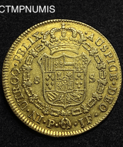,MONNAIE,COLOMBIE,8,ESCUDOS,OE,1798,POPAYAN,