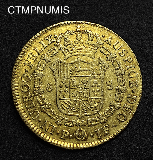 ,MONNAIE,COLOMBIE,8,ESCUDOS,OE,1798,POPAYAN,