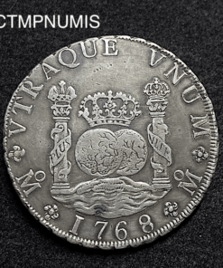 ,MONNAIE,MEXIQUE,8,REALES,1768,MEXICO,CHARLES,