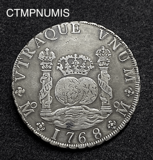,MONNAIE,MEXIQUE,8,REALES,1768,MEXICO,CHARLES,