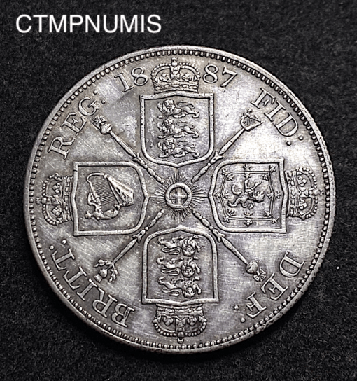 ,MONNAIE,ROYAUME,UNI,DOUBLE,FLORIN,1887,
