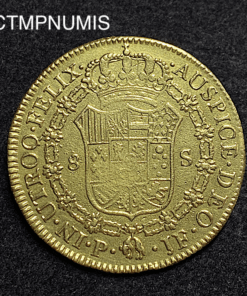 ,MONNAIE,COLOMBIE,8,ESCUDOS,OR,1803,POPAYAN,