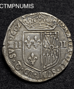 ,MONNAIE,1/4,ECU,HENRI,IV,NAVARRE,1602,SAINT,PALAIS,