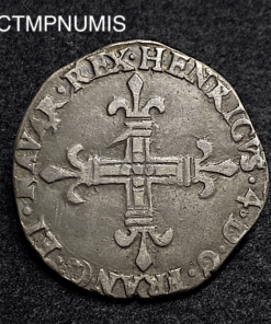 ,MONNAIE,1/4,ECU,HENRI,IV,NAVARRE,1602,SAINT,PALAIS,