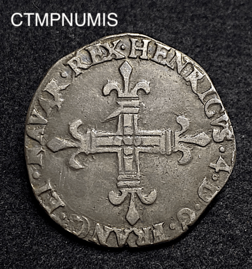 ,MONNAIE,1/4,ECU,HENRI,IV,NAVARRE,1602,SAINT,PALAIS,