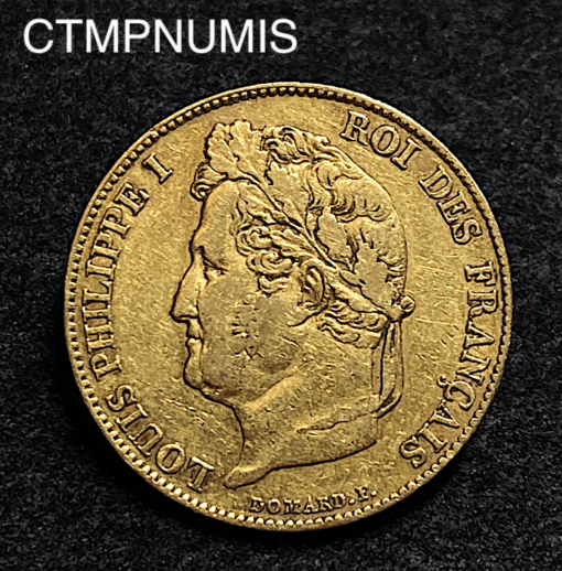 ,MONNAIE,20,FRANCS,OR,LOUIS,PHILIPPE,1833,