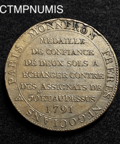 ,MONNAIE,CONFIANCE,2,SOLS,MONNERON,1791,