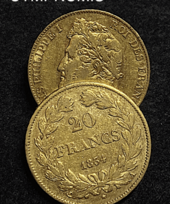 ,MONNAIE,20,FRANCS,OR,LOUIS,PHILIPPE,1834,